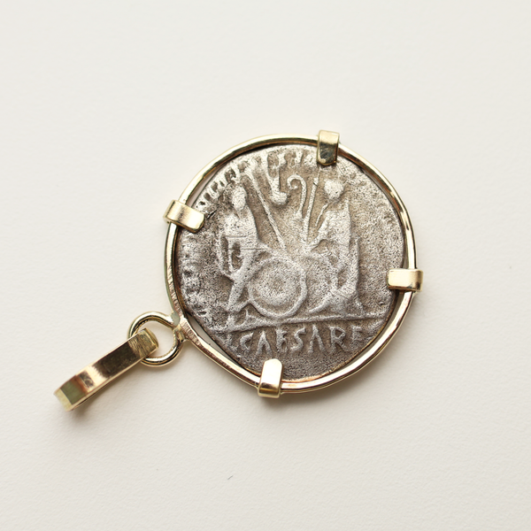 Augustus Denarius Coin Pendant