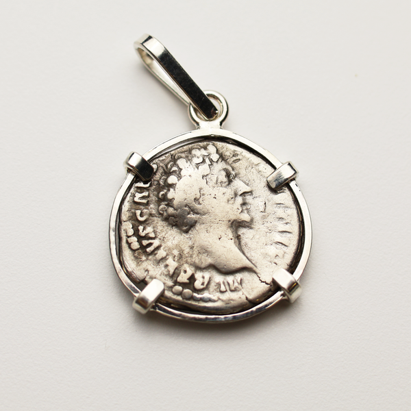 Marcus Aurelius Denarius Coin Pendant
