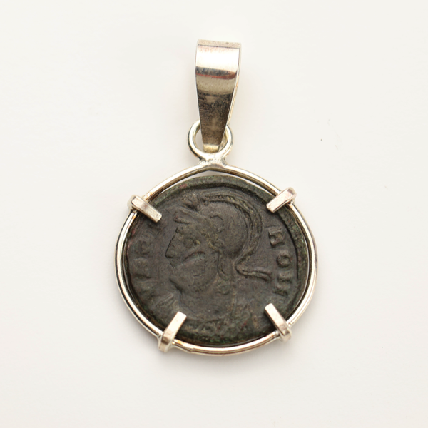 Roman Shewolf Coin Pendant