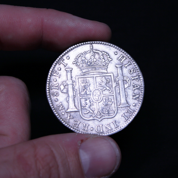 Spanish Colonial Coin - Silver 8 Reales 'Piece of 8'